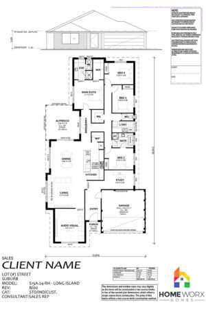 Homeworx Home Design Long Island Floorplan 4 Bedroom 2 Bathroom Family Home Layout